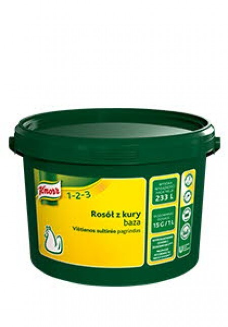 Knorr 1-2-3 Бульйон Курячий 3,5 кг - Справжній смак курки у вигляді концентрованого бульйону.