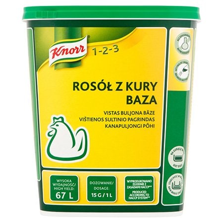 Knorr 1-2-3 Бульйон Курячий суха суміш 1 кг - 