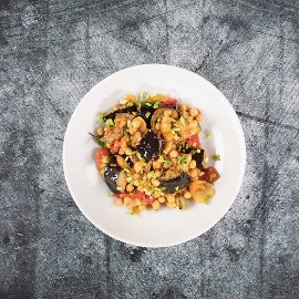 Рагу з баклажанів та нуту